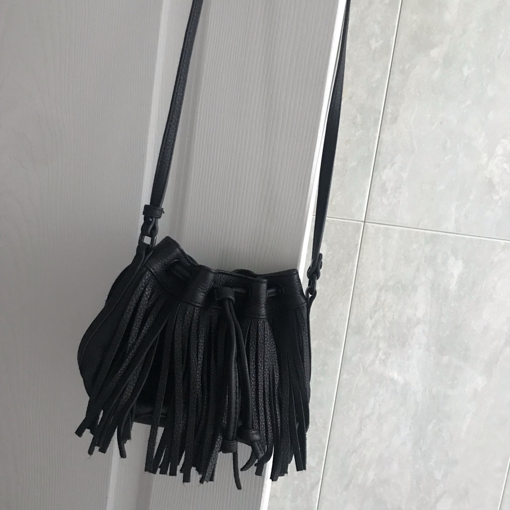 Rebecca Minkoff small tassel cross body bag